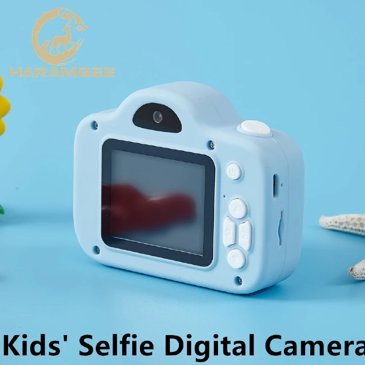 Harambee 20MP Kids' Selfie Digital Camera with 2in IPS Screen Support 1080P Video Auto Focus Camera