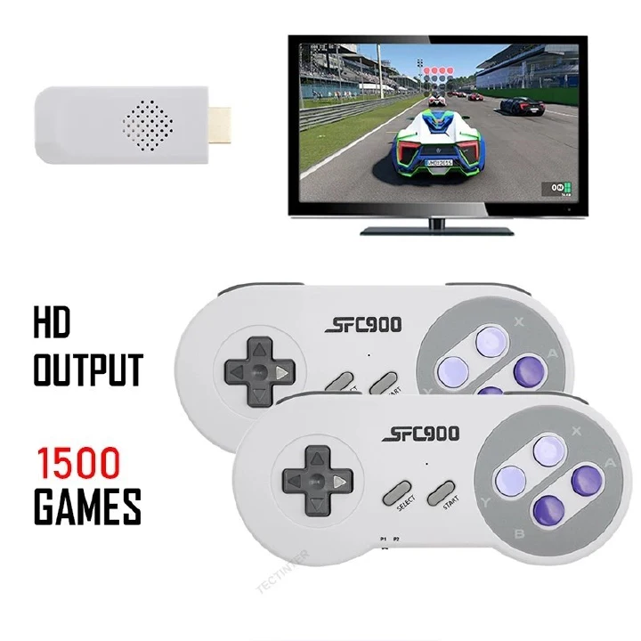 Wireless PS1 Game Controller Retro Home TV Mini Video Game Console Built-in 2.4G HD Wireless Game Controller Dual Player