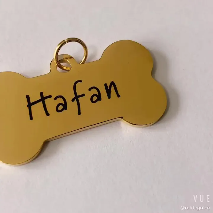 Engraving Pet Dog cat collar accessories Decoration Pet ID Dog Tags Collars stainless steel cat tag customized tag