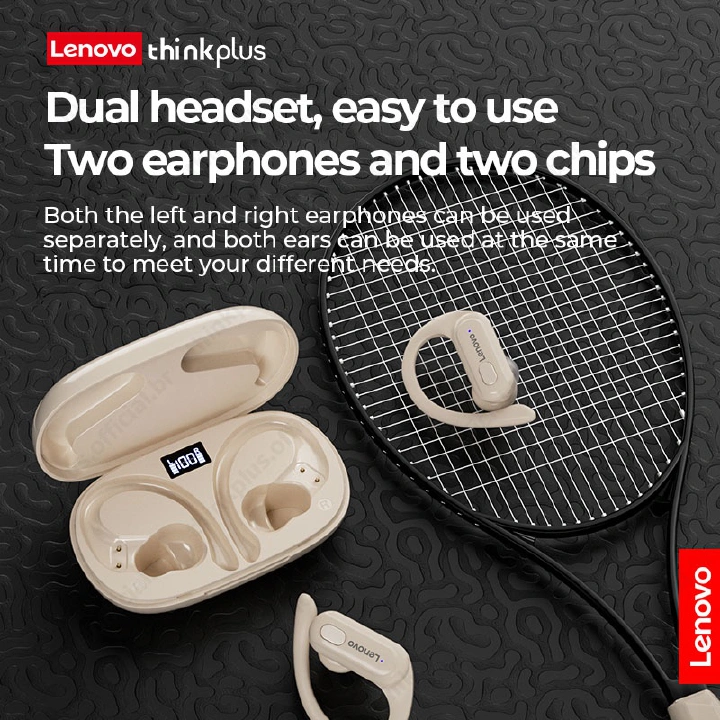 Lenovo XT60 Bluetooth 5.3 Earphone True Wireless Sports Headphones Touch TWS With Mic Noise Reduction Earbuds Waterproof Headset