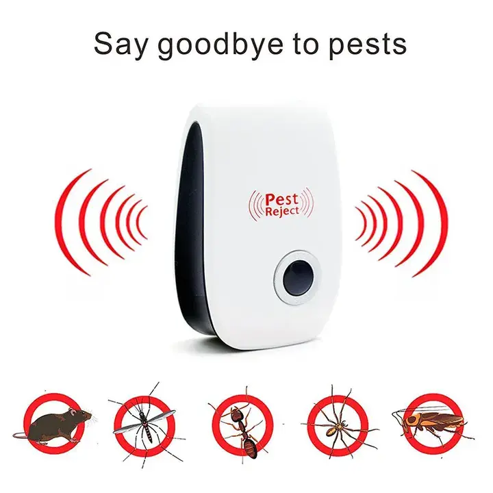 Ultrasonic mute odorless mosquito repellent Electronic mosquito repellent Home mosquito repellent life more convenient white