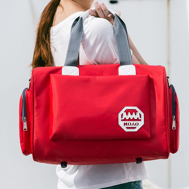 Polyester Travel Bag Unisex Foldable Duffle Bag Organizers Large Capacity Travel  Gym Shoulder Bags