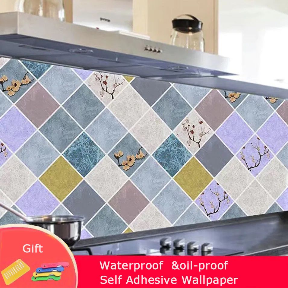 Waterproof Marble Self Adhesive Wallpaper Vinyl Film Wall Stickers Bathroom Kitchen Cupboard Room Decoration Sticky Paper Decal