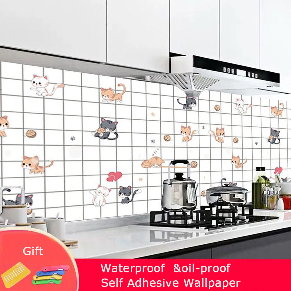 Waterproof Marble Self Adhesive Wallpaper Vinyl Film Wall Stickers Bathroom Kitchen Cupboard Room Decoration Sticky Paper Decal