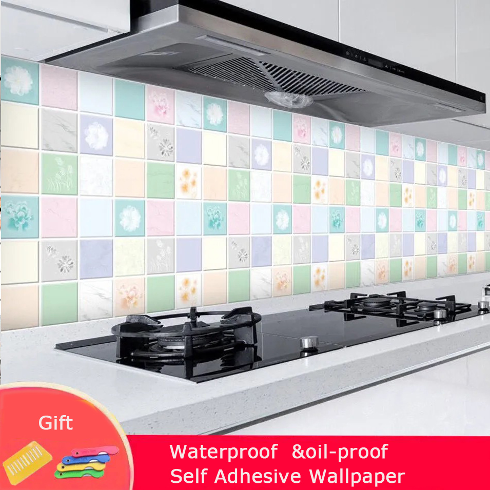 Waterproof Marble Self Adhesive Wallpaper Vinyl Film Wall Stickers Bathroom Kitchen Cupboard Room Decoration Sticky Paper Decal