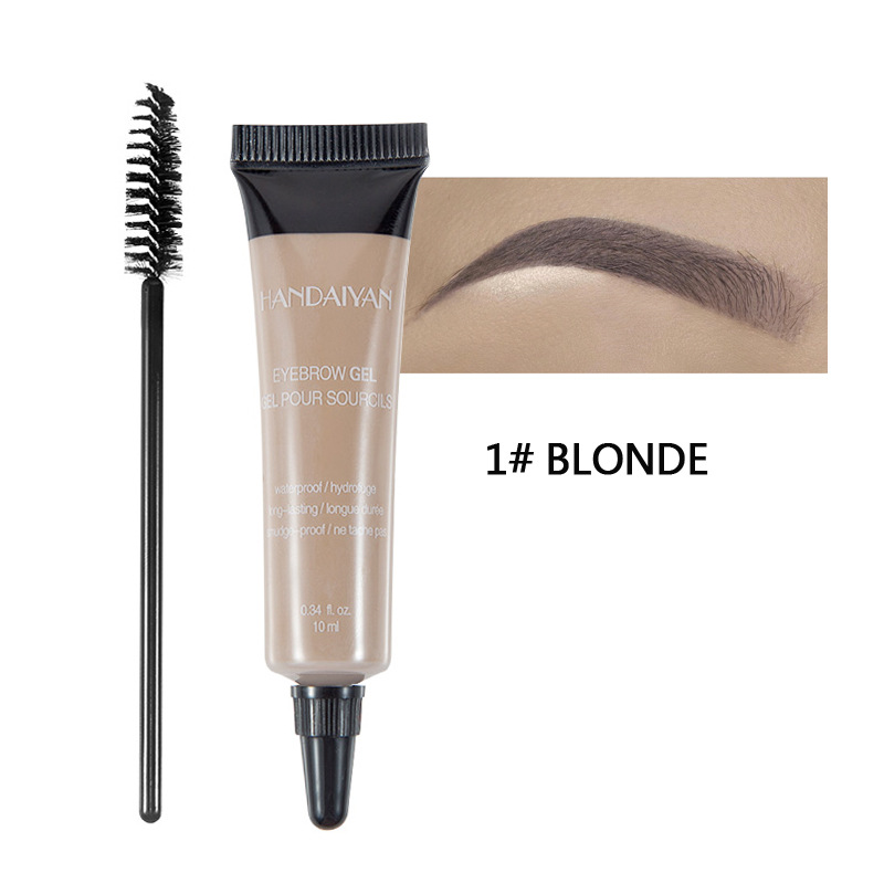 HANDAIYAN EYEBROW GEL Eyebrow glue waterproof non halo dyeing setting liquid eyebrow dyeing cream view 8