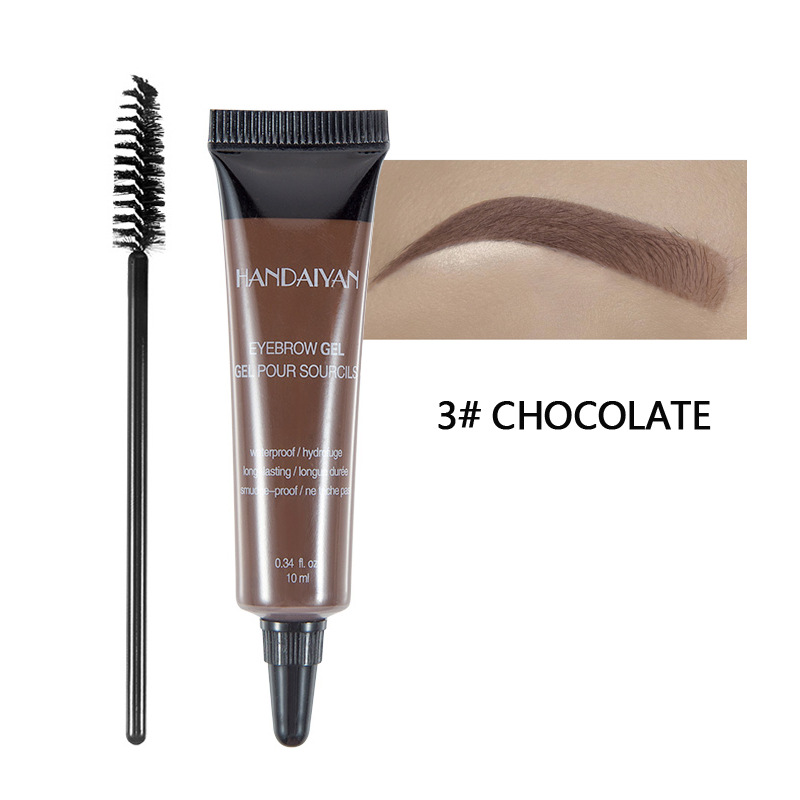 HANDAIYAN EYEBROW GEL Eyebrow glue waterproof non halo dyeing setting liquid eyebrow dyeing cream view 6