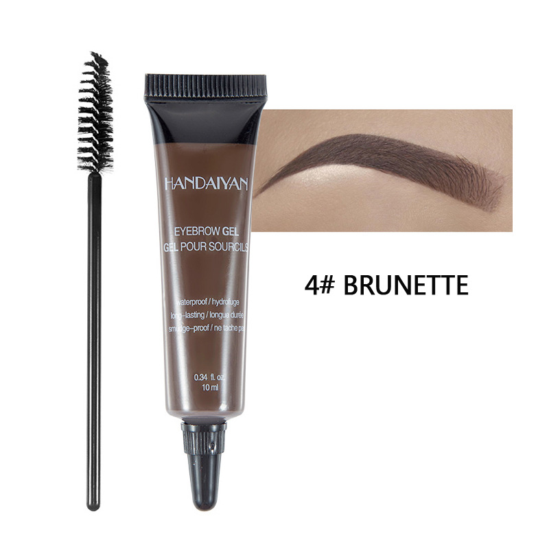 HANDAIYAN EYEBROW GEL Eyebrow glue waterproof non halo dyeing setting liquid eyebrow dyeing cream view 5