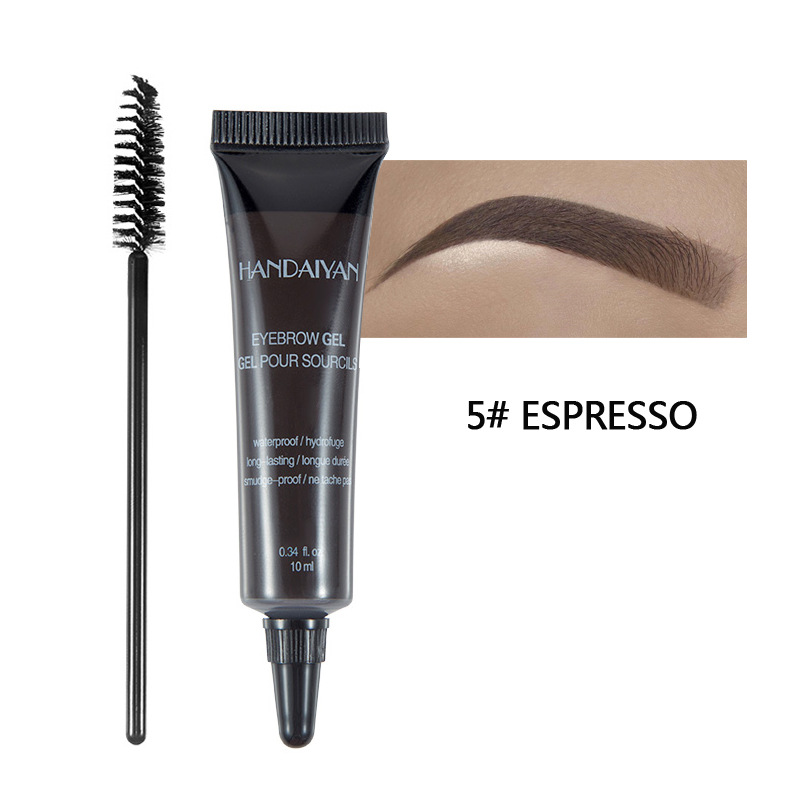 HANDAIYAN EYEBROW GEL Eyebrow glue waterproof non halo dyeing setting liquid eyebrow dyeing cream view 9