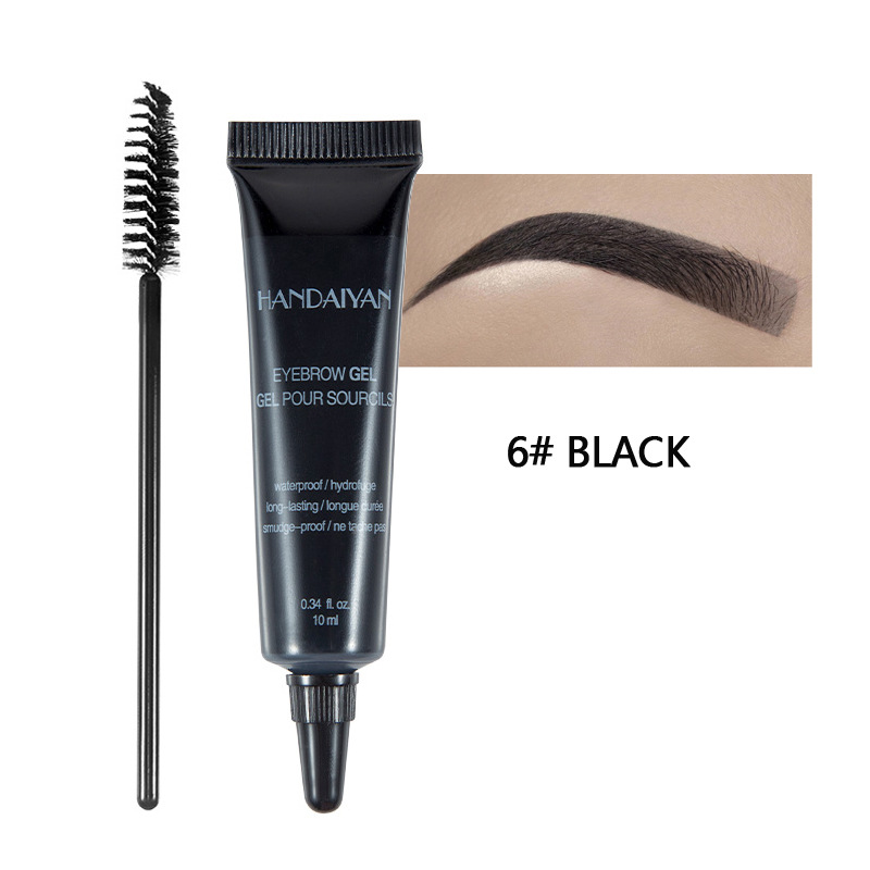 HANDAIYAN EYEBROW GEL Eyebrow glue waterproof non halo dyeing setting liquid eyebrow dyeing cream view 10