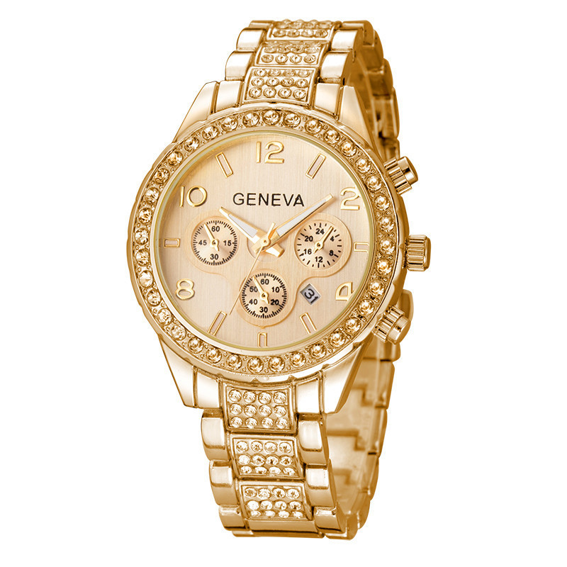 Watches Ladies Stainless Steel Exquisite Watchs Rhinestone Luxury Casual Japan Quartz Watch Women