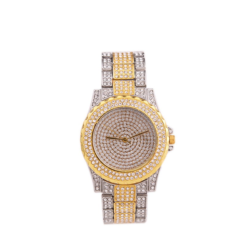 Quartz Watches Man Women Fashion Bling Casual Ladies Watche Female Gold Watchs Crystal Diamond Watch