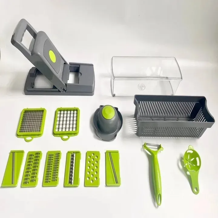 VEDO 14PCS Veggie Slicer Kitchen multi-functional vegetable cutter potato dicing slicer cucumber grater household multi-functional vegetable cutting artifact