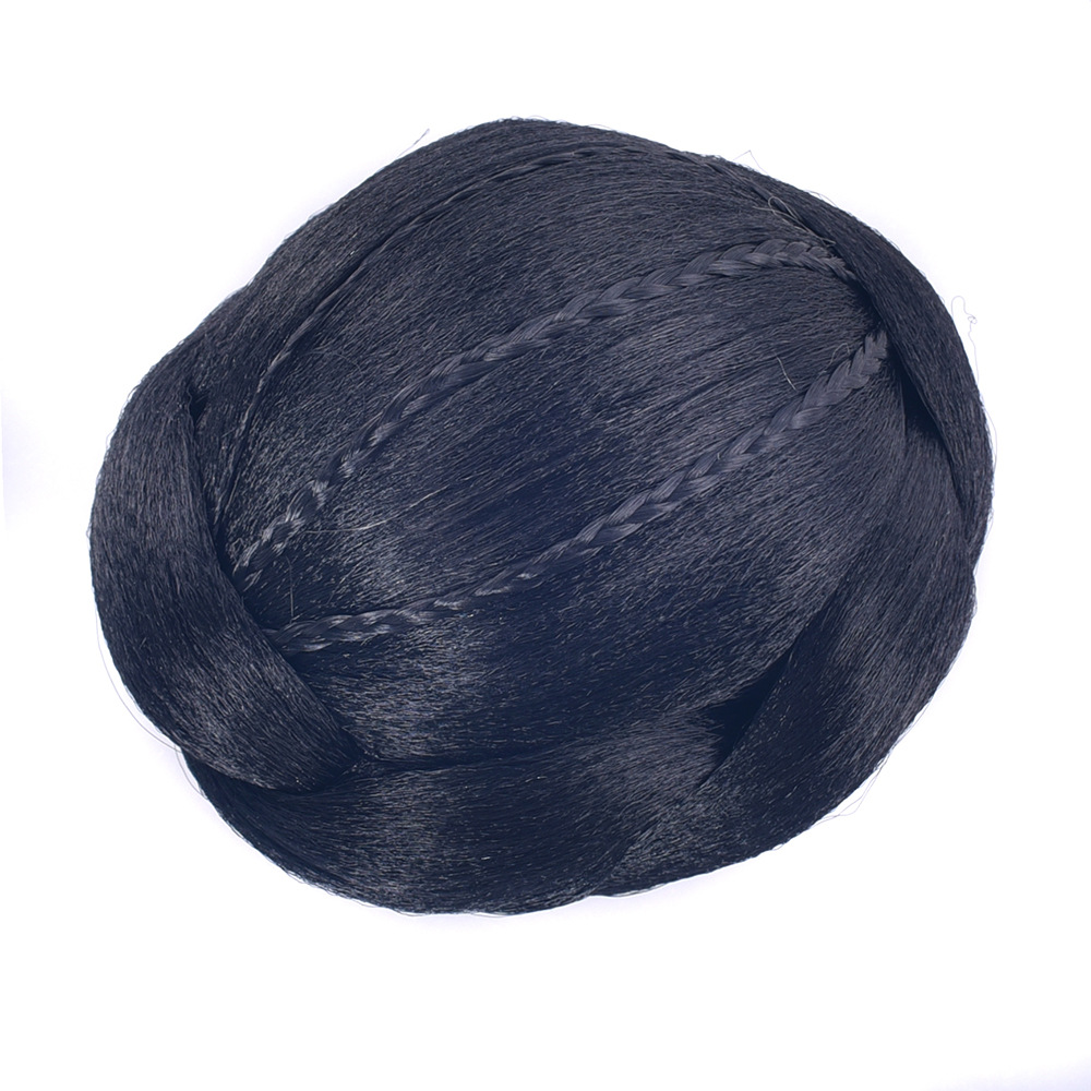 Wigs Ball head braid package high temperature silk bun women's hair set