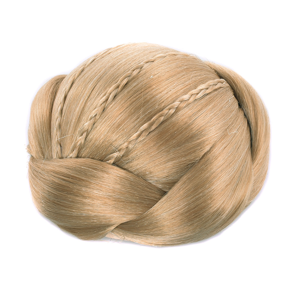 Wigs Ball head braid package high temperature silk bun women's hair set