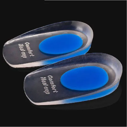Favorite(46) 1pair Soft Silicone Gel Insoles for heel spurs pain Foot cushion Foot Massager Care Shoe Care