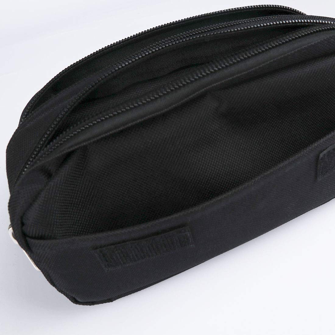 BTS Pencil Case Large Capacity Cosmetic Bag PU-Leather Double Zippers Pen Bag Office Stationary Bag