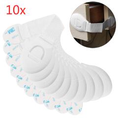 10 x Child Baby Cupboard Cabinet Safety Locks Pet Proofing Door Drawer Fridge Lock Latch