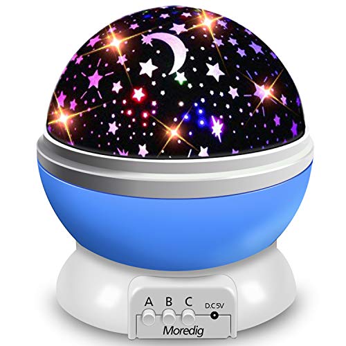 1PCS Star Projector Night Light, Baby Night Light Rotation LED Night Light for Baby Nursery Bedroom