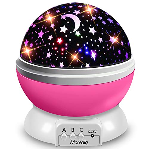 1PCS Star Projector Night Light, Baby Night Light Rotation LED Night Light for Baby Nursery Bedroom