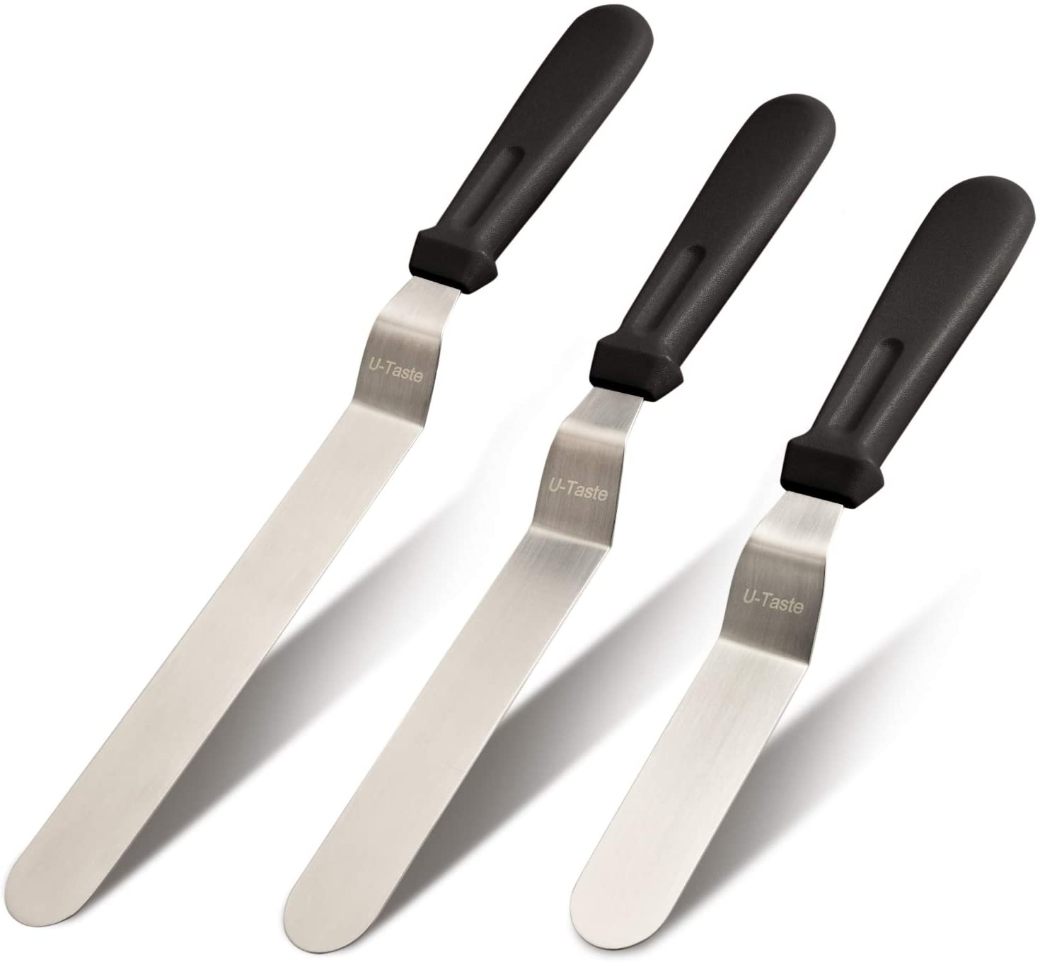 3 Pcs Icing Spatula Set, Professional Baking Angled Cake Frosting Spatula, 6", 8", 10" kitchen tools