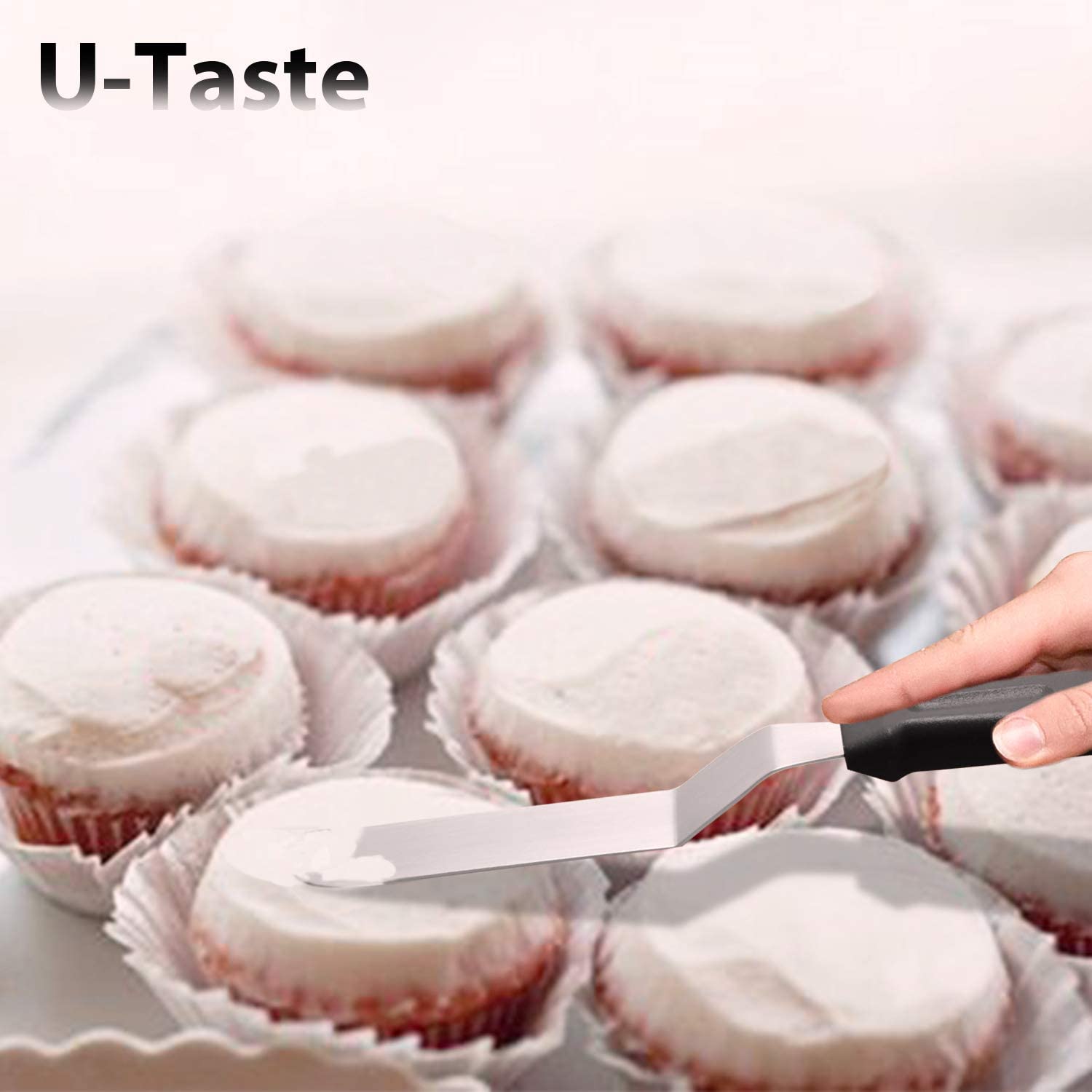 3 Pcs Icing Spatula Set, Professional Baking Angled Cake Frosting Spatula, 6", 8", 10" kitchen tools