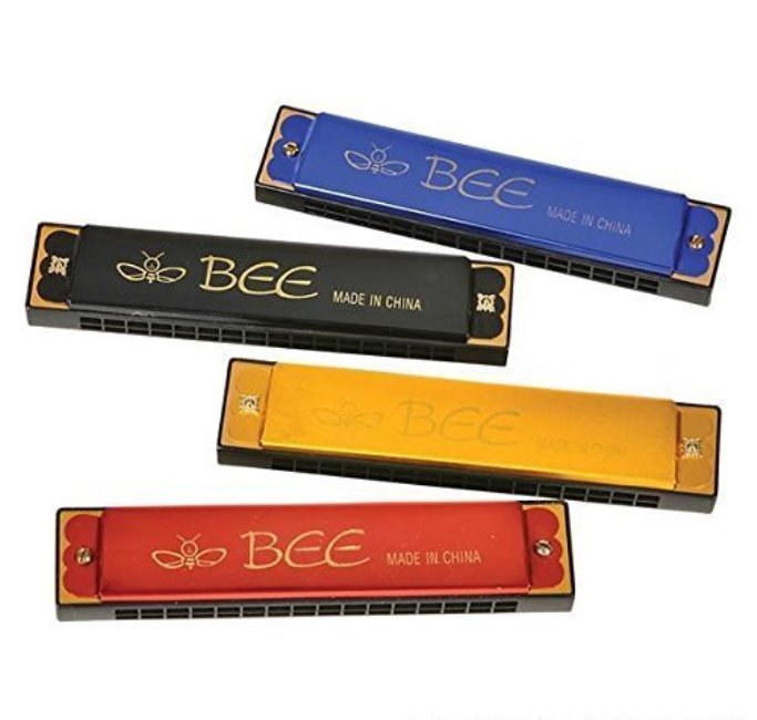 Mouth Organ Harmonica with 24 Holes, Kids Children Adult Musical Instrument - 1 Pc