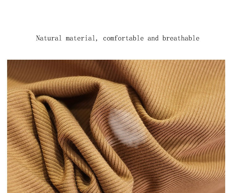 New women's T-shirt thread cotton casual seamless round neck stretch plus size strap bottoming shirt