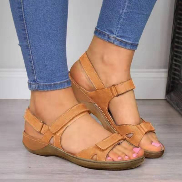 Fashion Women Sandals Flat Open Toe Shoes  Ladies Vintage Office Party Sandals  Flip Flops