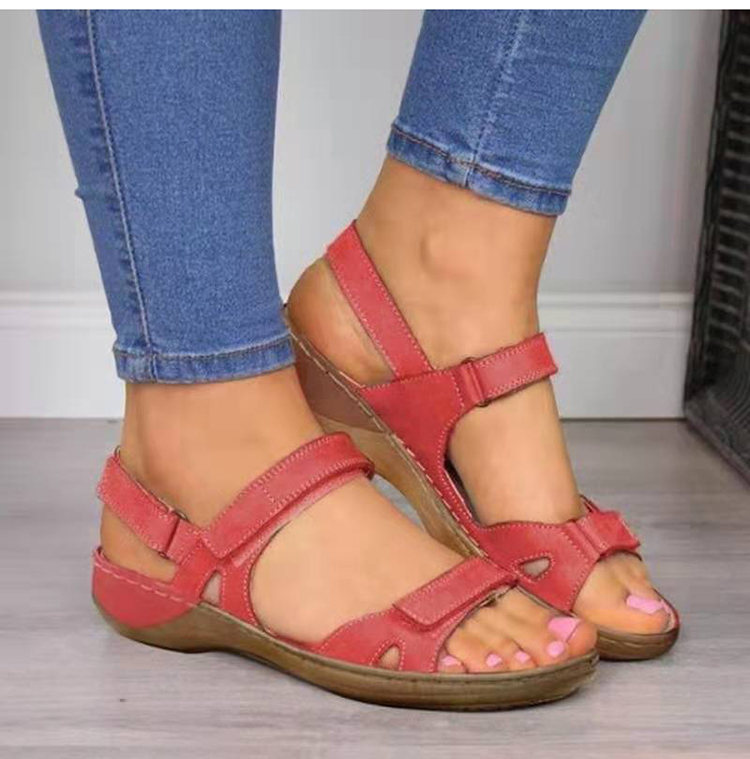 Fashion Women Sandals Flat Open Toe Shoes  Ladies Vintage Office Party Sandals  Flip Flops