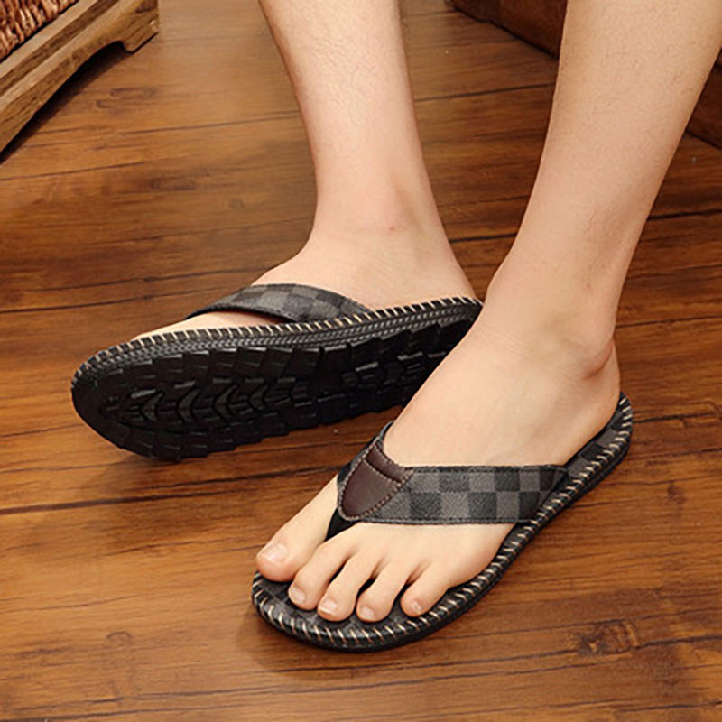 New style slippers fashion casual men's beach open toe flip flops