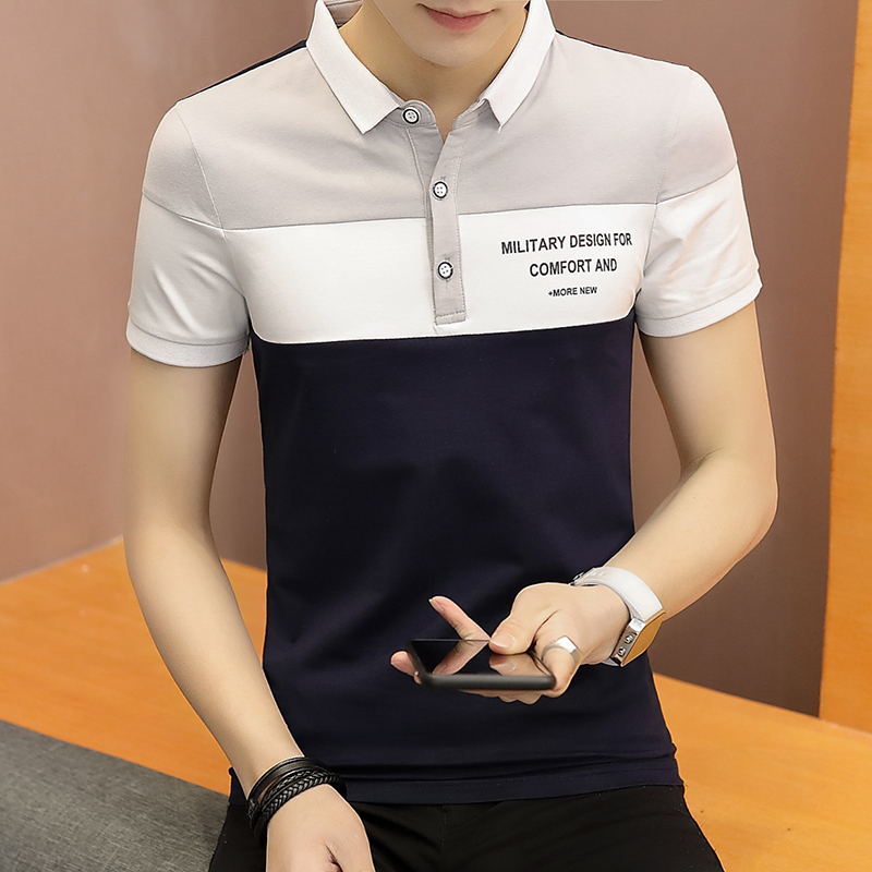 Summer new short-sleeved t-shirt young men shirt polo