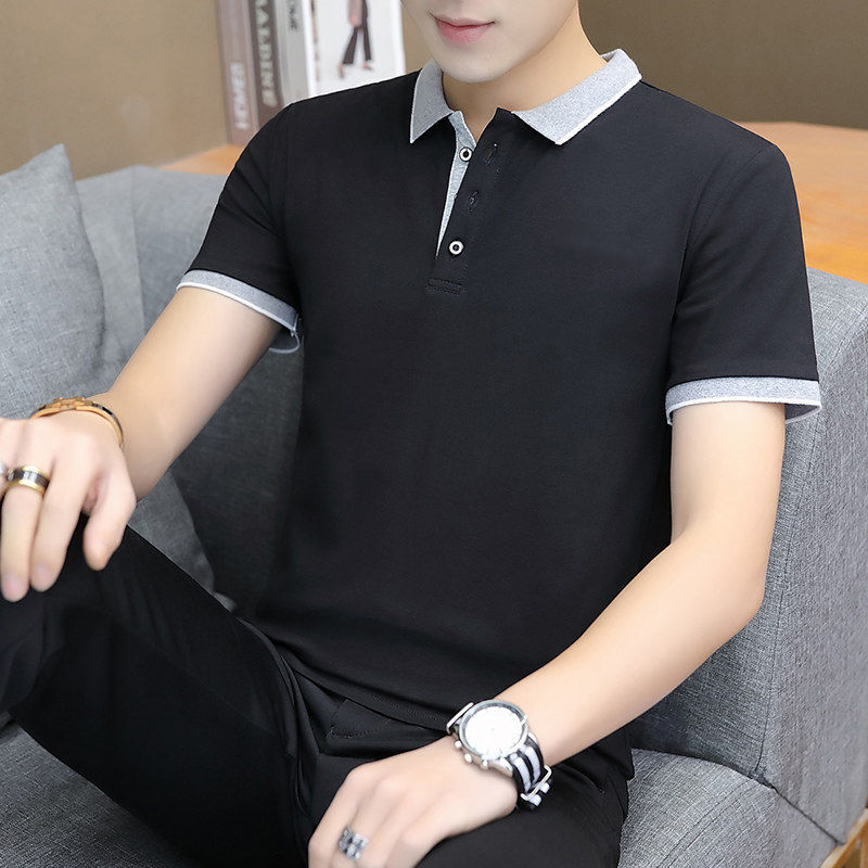 New Polo Shirt Men's Short Sleeve T-Shirt Loose Polo