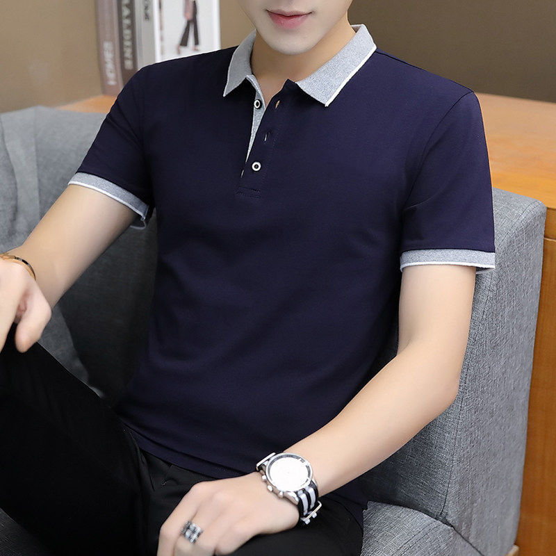 New Polo Shirt Men's Short Sleeve T-Shirt Loose Polo