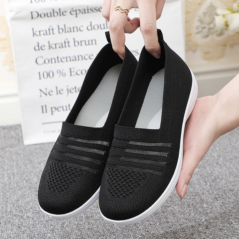 Summer new style women's casual running sports net shoes flat shoes