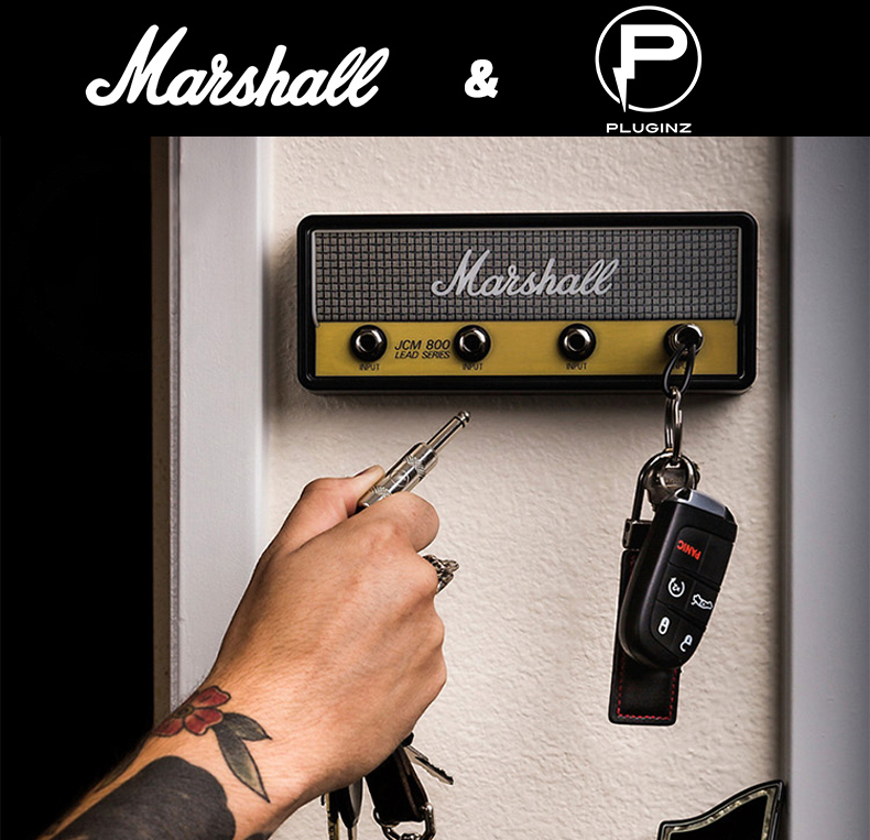 Marshall Guitar Speaker Style Key Base Keychain Keyrings