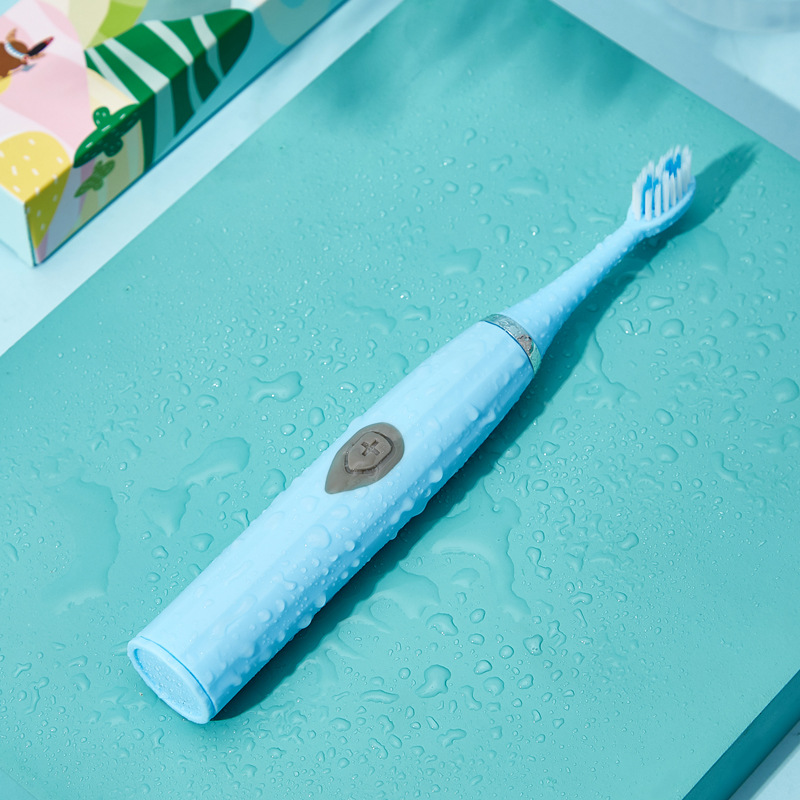 Soft hair acoustic electric toothbrush 1 main engine + 2 brush heads + 1 Battery