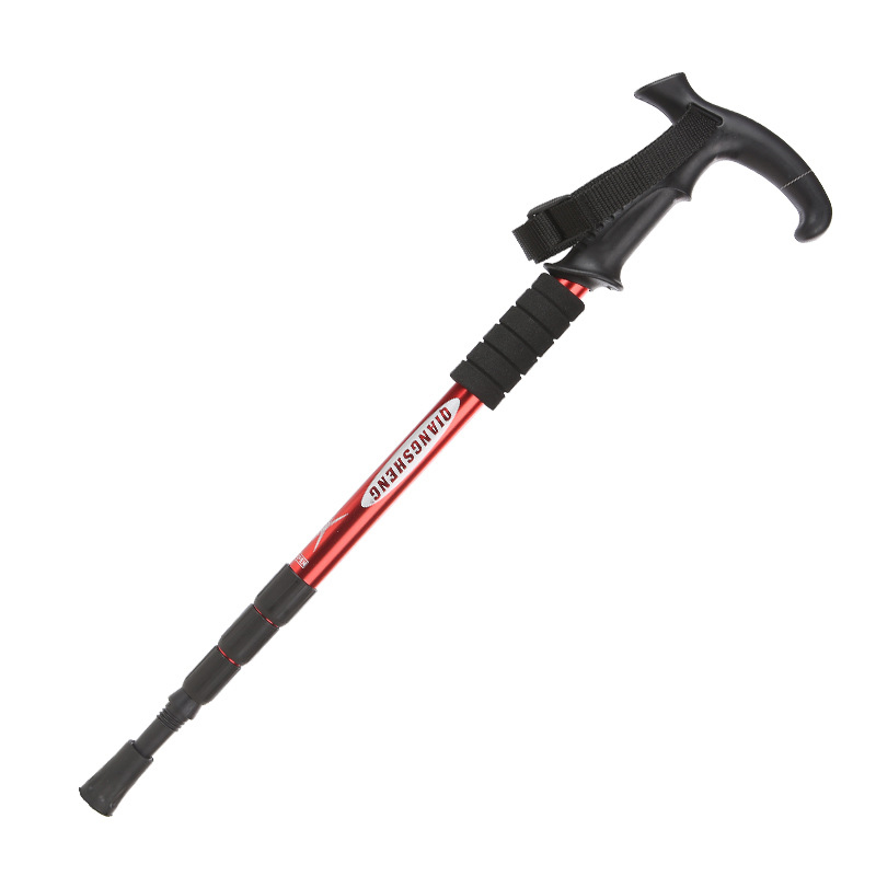 Outdoor climbing stick multi-functional aluminum alloy ultra light walking stick