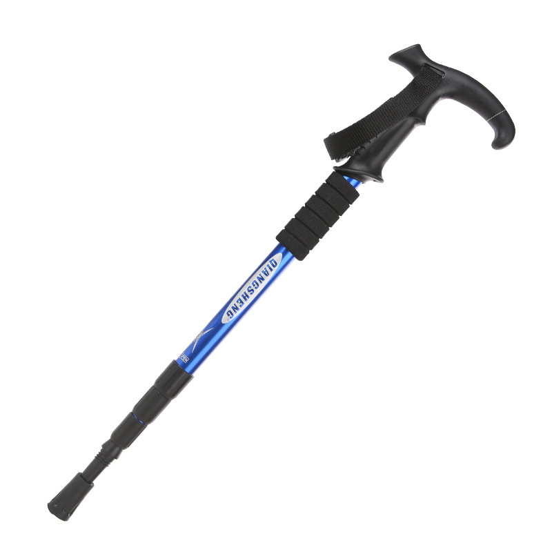 Outdoor climbing stick multi-functional aluminum alloy ultra light walking stick
