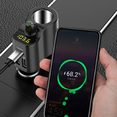 Car Bluetooth FM transmitter 3usb charger Wireless handsfree