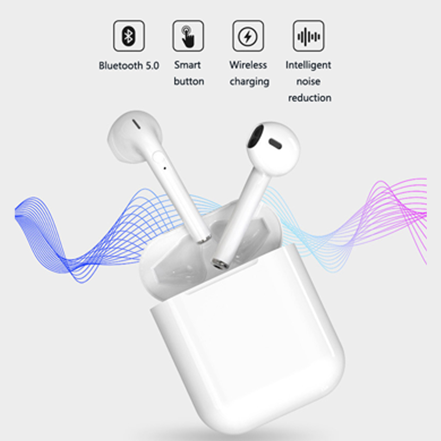 5.0 Bluetooth headset wireless charging real stereo sports headset similar airpods