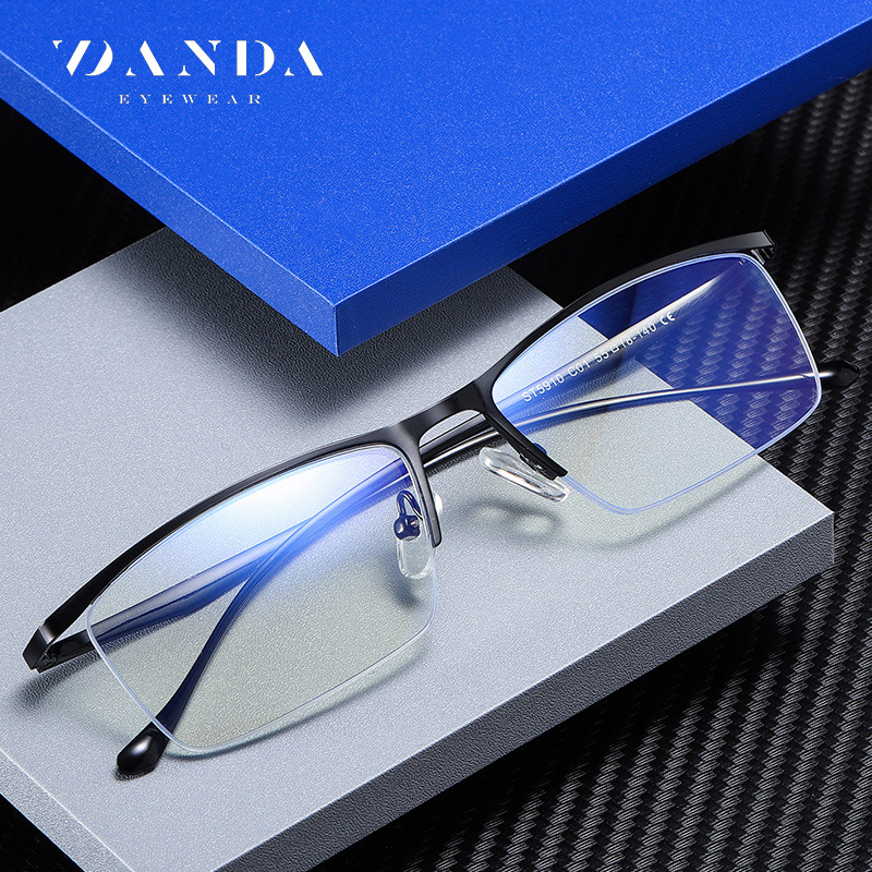 New blue light proof glasses, fashionable business goggles, metal frame Spectacle Frames