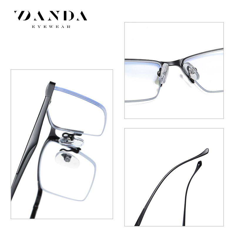 New blue light proof glasses, fashionable business goggles, metal frame Spectacle Frames