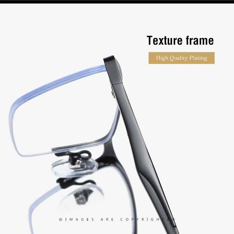 New blue light proof glasses, fashionable business goggles, metal frame Spectacle Frames