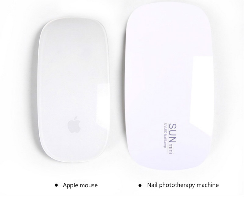 Nail sunmini mouse light therapy machine led portable nail polish glue baking lamp usb interface view 8