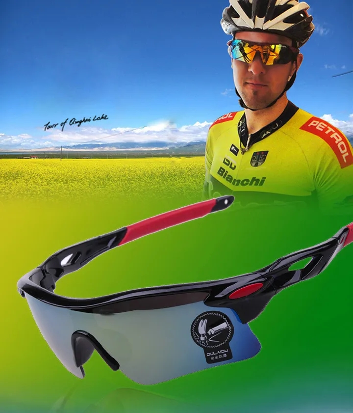 Sunglasses men and women outdoor sports mirror explosion-proof riding glasses frames sunglass