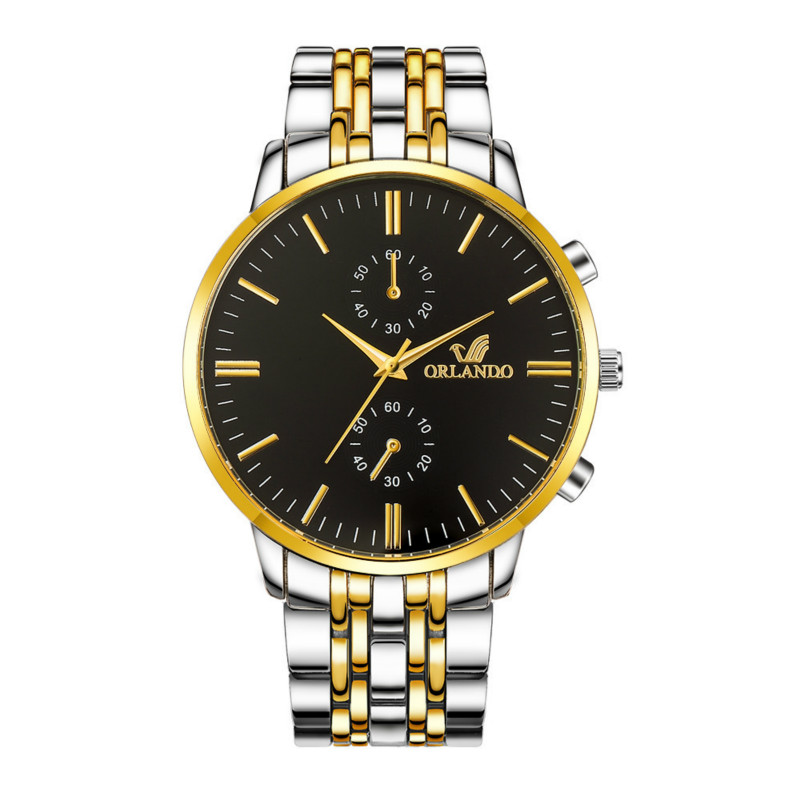 Fashion watches japan quartz watch men steel belt business watchs gold watche silver watched watches