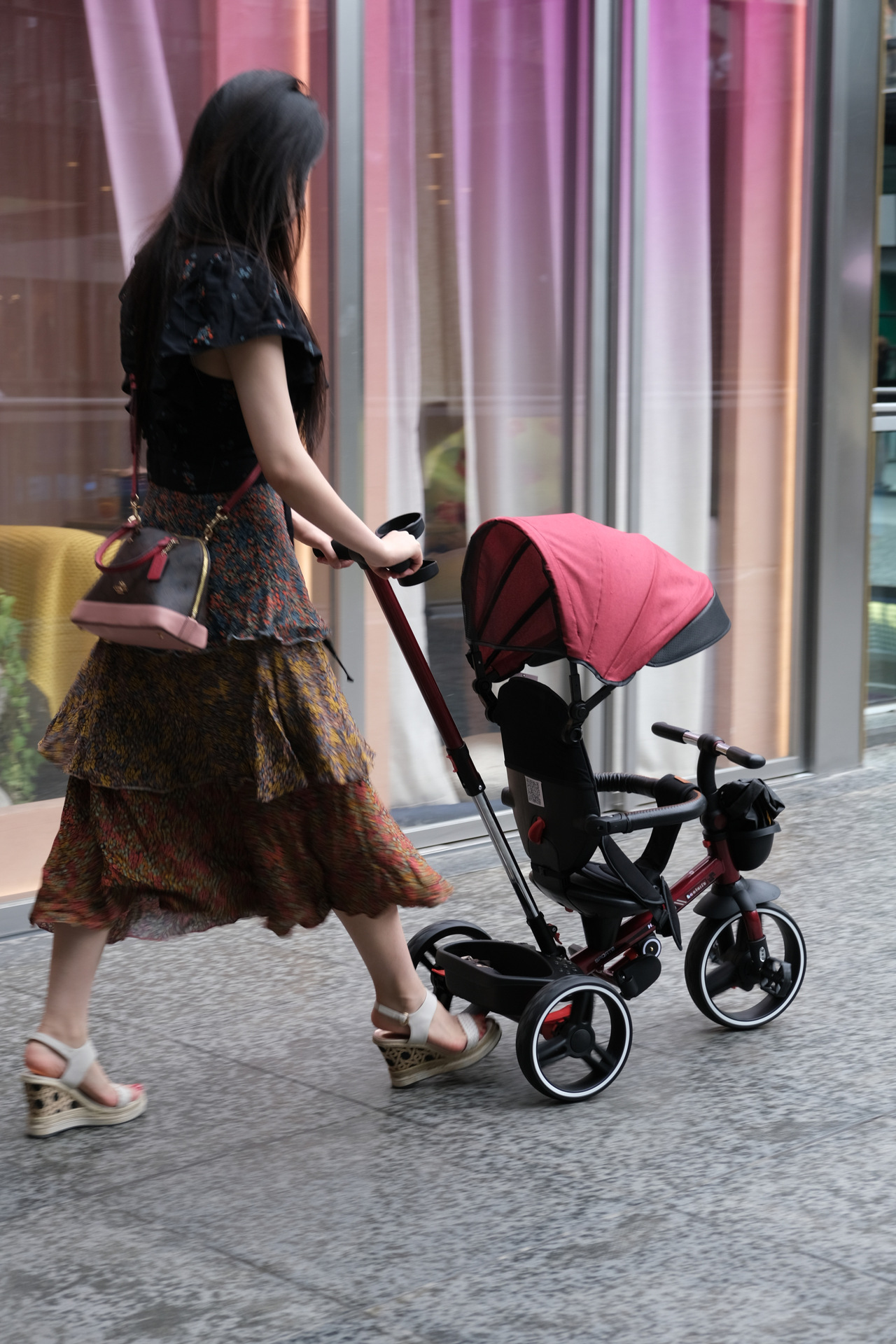 Children's tricycle bicycle 1-3-5-year-old large bike baby stroller 2-6 girl's bike