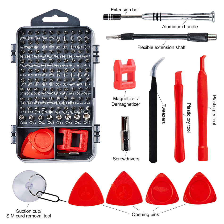 112 in 1ScrewdriverSet Magnetic Screwdriver Bit Torx Multi Phone Repair Tools Kit Electronic Tool