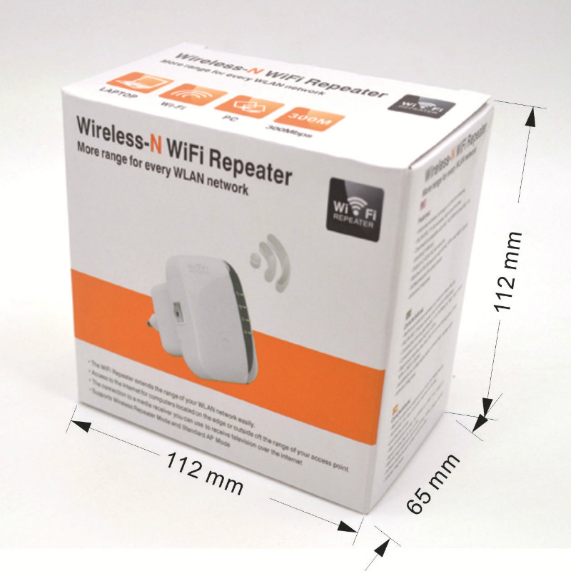 Wireless Repeater Router WiFi Signal Amplifier Small Bread Routing Extender 300m Wifi Extender